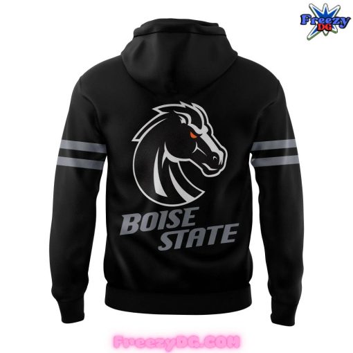 Boise State Broncos Football Dark Mode 2024 Black Hoodie