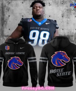 Boise State Broncos Football Dark Mode Special Black Hoodie