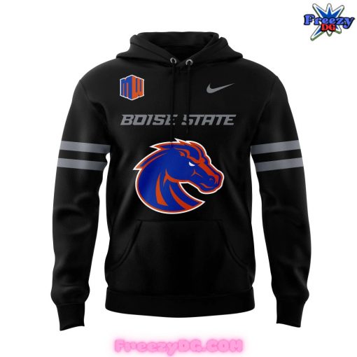 Boise State Broncos Football Dark Mode Special Black Hoodie