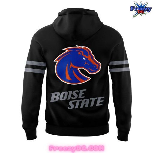 Boise State Broncos Football Dark Mode Special Black Hoodie