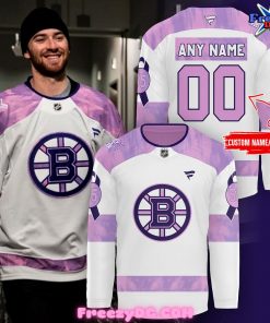 Boston Bruins Hockey Fights Cancer Hockey Jersey