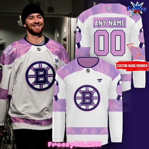 Boston Bruins Hockey Fights Cancer Hockey Jersey