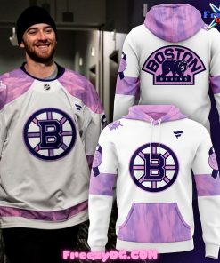 Boston Bruins Hockey Fights Cancer Hoodie