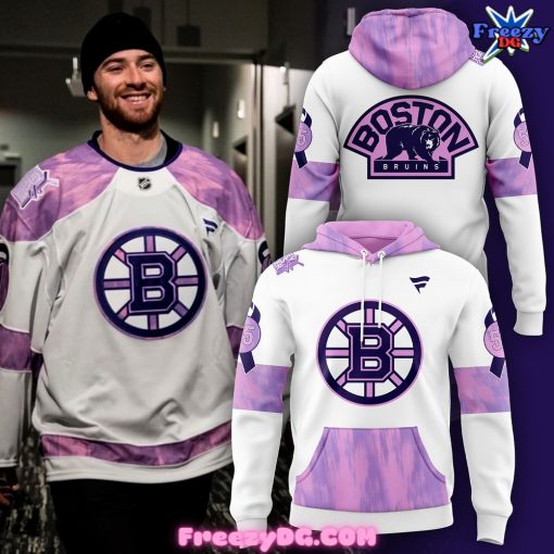 Boston Bruins Hockey Fights Cancer Hoodie