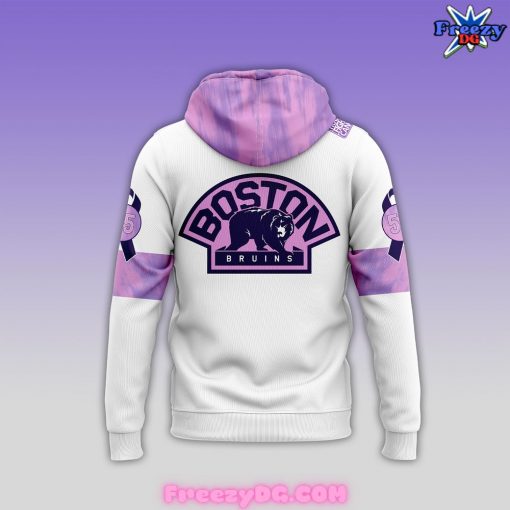 Boston Bruins Hockey Fights Cancer Hoodie