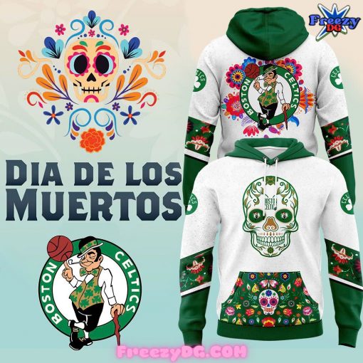 Boston Celtics Dia de los Muertos Hoodie