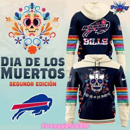 Buffalo Bills Dia De Los Muertos Hoodie