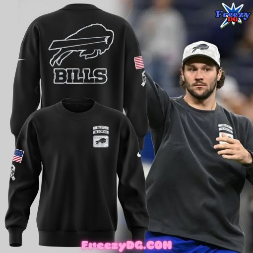 Buffalo Bills Salute to Service Special Black Sweatshirt