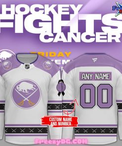 Buffalo Sabres Hockey Fights Cancer Special Edition Hockey Jersey