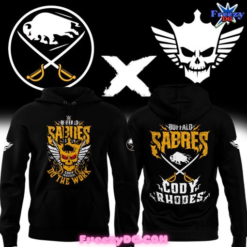 Buffalo Sabres x Cody Rhodes 2024 Black Hoodie