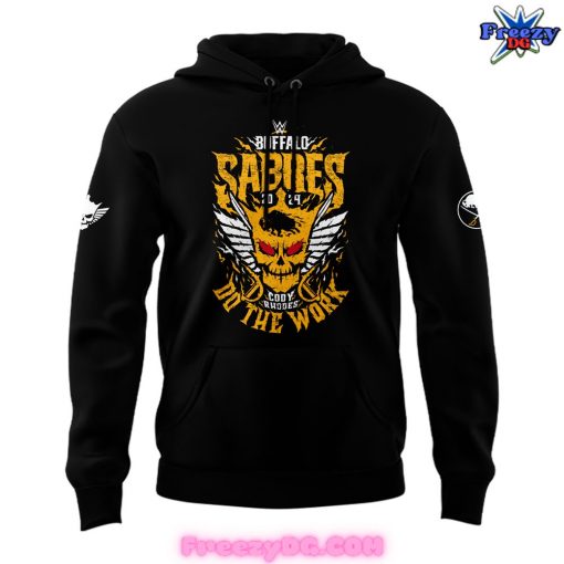 Buffalo Sabres x Cody Rhodes 2024 Black Hoodie