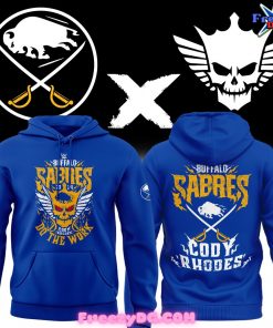 Buffalo Sabres x Cody Rhodes 2024 Blue Hoodie