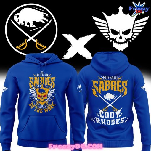 Buffalo Sabres x Cody Rhodes 2024 Blue Hoodie