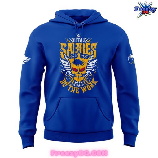 Buffalo Sabres x Cody Rhodes 2024 Blue Hoodie