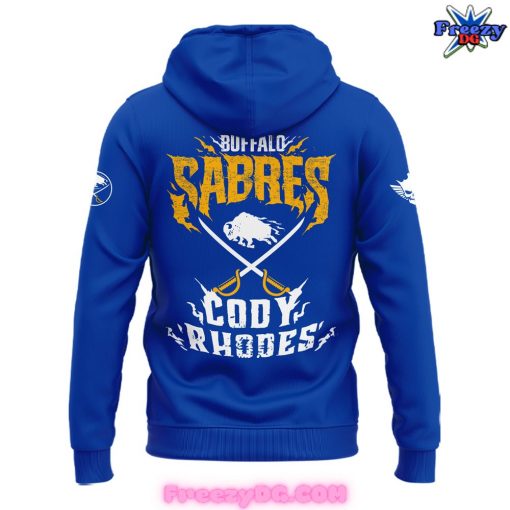 Buffalo Sabres x Cody Rhodes 2024 Blue Hoodie