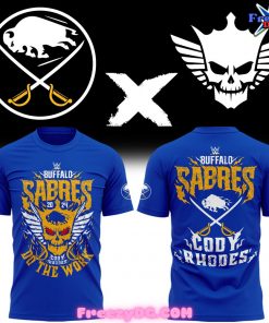 Buffalo Sabres x Cody Rhodes 2024 Blue T-Shirt