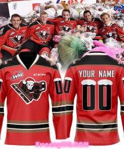 Calgary Hitmen Teddy Bear Toss 2024 Red Hoodie