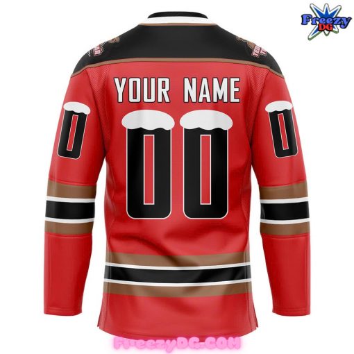 Calgary Hitmen Teddy Bear Toss 2024 Red Hockey Jersey