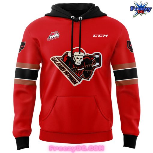 Calgary Hitmen Teddy Bear Toss 2024 Red Hoodie