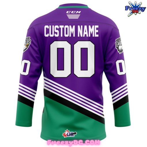 Cape Breton Eagles Hockey Fighting Cancer Special Hockey Jersey