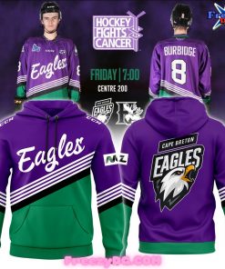 Cape Breton Eagles Hockey Fighting Cancer Special Hoodie