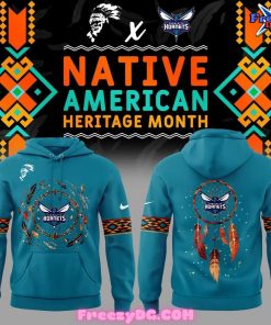 Charlotte Hornets Native American Heritage Month 2024 Hoodie