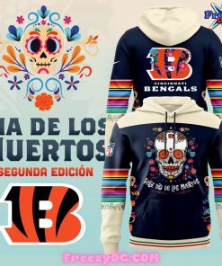 Cincinnati Bengals Dia De Los Muertos Hoodie