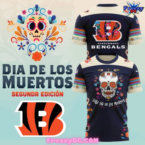 Cincinnati Bengals Dia De Los Muertos T-Shirt