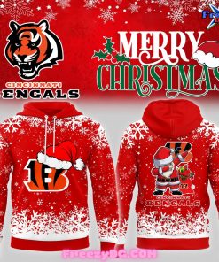 Cincinnati Bengals NFL Merry Christmas 2024 Hoodie