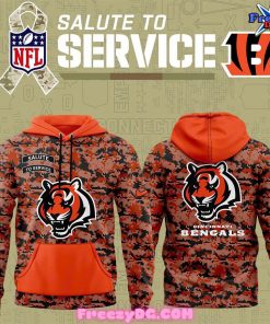 Cincinnati Bengals Salute to Service 2024 Camo Hoodie