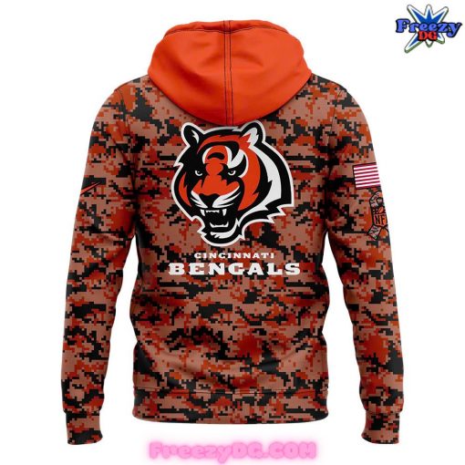 Cincinnati Bengals Salute to Service 2024 Camo Hoodie