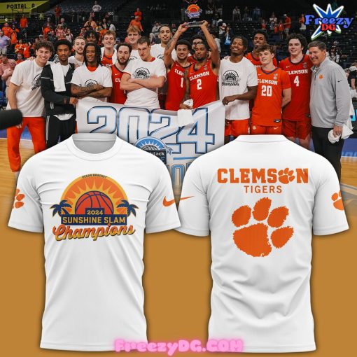 Clemson Tigers Champion Sunshine Slam Tee Edition 2024 White T-Shirt