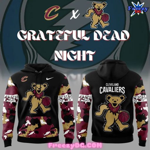 Cleveland Cavaliers Grateful Dead Night Black Hoodie