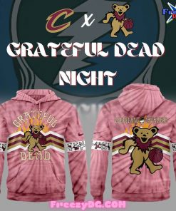 Cleveland Cavaliers Grateful Dead Night Pink Hoodie