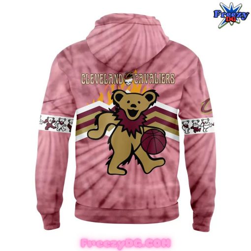 Cleveland Cavaliers Grateful Dead Night Pink Hoodie