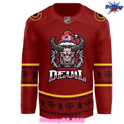 Colorado Avalanche Christmas Devil Krampus 2024 Hockey Jersey