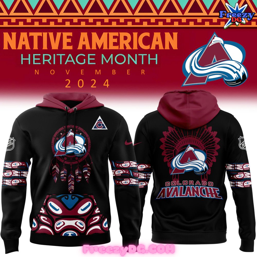 Colorado Avalanche Native American Heritage Month 2024 Hoodie Colorado Avalanche Native American Heritage Month 2024 Hoodie