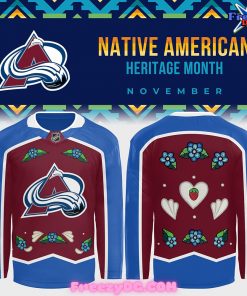 Colorado Avalanche Native American Heritage Month Hockey Jersey