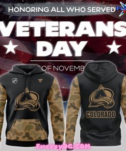 Colorado Avalanche Veterans Day 2024 Special Hoodie