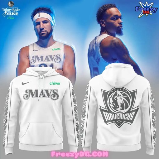 Dallas Mavericks City Chime 2024 White Hoodie