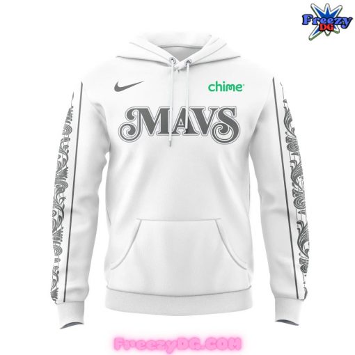 Dallas Mavericks City Chime 2024 White Hoodie