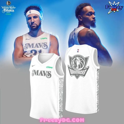 Dallas Mavericks City Chime 2024 White Basketball Jersey