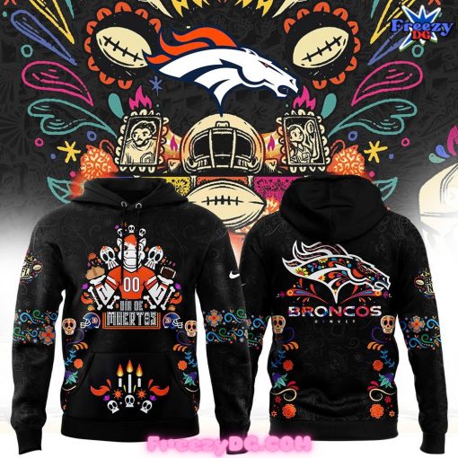 Denver Broncos NFL Dia De Los Muertos Hoodie