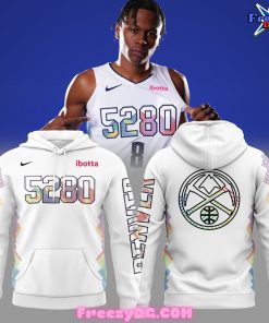 Denver Nuggets City 5280 Special White Hoodie