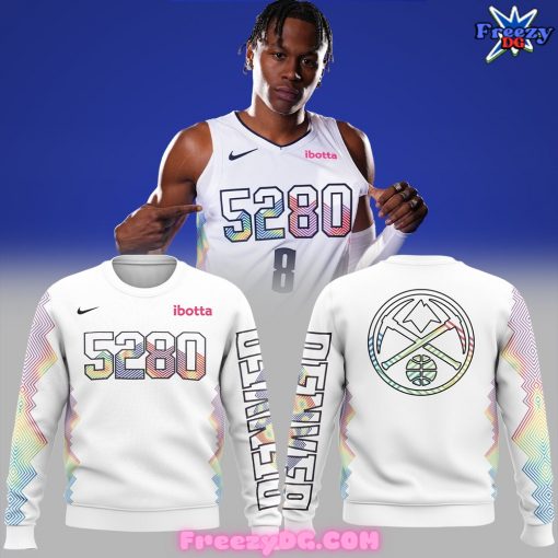 Denver Nuggets City 5280 Special White Sweatshirt