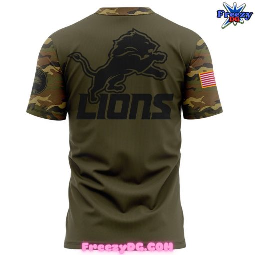 Detroit Lions Salute to Service 2024 Camo T-Shirt