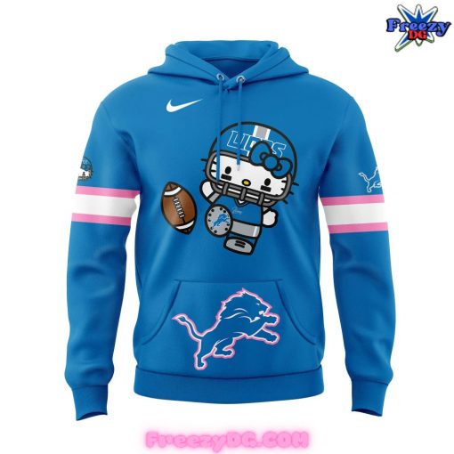 Detroit Lions x Hello Kitty Special Blue Hoodie