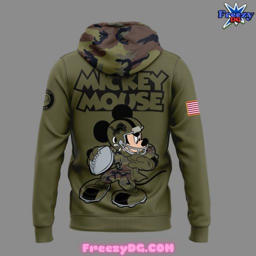 Detroit Lions x Mickey Mouse x Salute to Service Special Hoodie