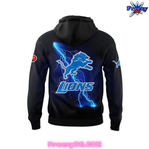 Detroit Lions x Sonic and Knuckles 2024 Black Hoodie