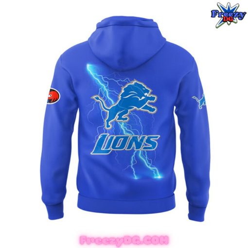 Detroit Lions x Sonic and Knuckles 2024 Blue Hoodie